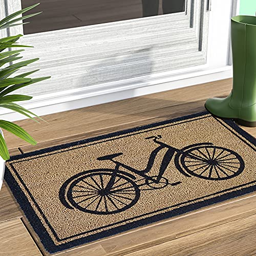 Amazon | NACH 自転車ドアマット、100%ココナッツコイア